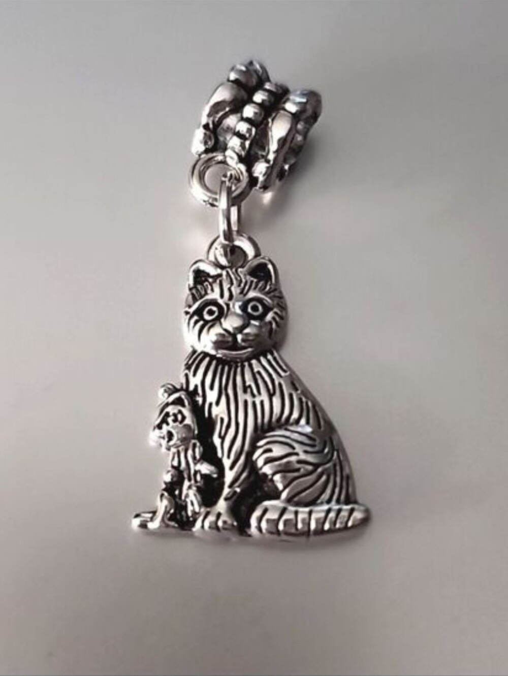 MAMA AND Baby CAT Charm for Charm Bracelet Fits Pandora Tibeten alloys